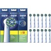 Oral-B Pro Cross Action Medium Electric Toothbrush Replacement Head White 12 Τεμάχια