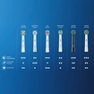 Oral-B Pro Cross Action Medium Electric Toothbrush Replacement Head Mega Pack White 6 Τεμάχια