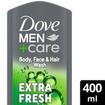 Dove Men Care Refreshing Extra Fresh 3in1 Body, Face & Hair Wash 400ml