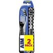 AIM Promo Ultra Reach Metal Core Medium Toothbrush 2 Τεμάχια - Μαύρο / Άσπρο