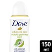 Dove Πακέτο Προσφοράς Advanced Care Matcha 72h Anti-Perspirant Spray 2x150ml (1+1 Δώρο)