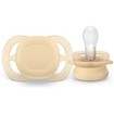 Philips Avent Ultra Start Silicone Orthodontic Soother 0-2m, 2 Τεμάχια - Μωβ / Κίτρινο