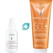 Σετ Vichy Capital Soleil UV-Age Daily Anti Photo-Ageing Water Fluid for Face Spf50+ Tinted 40ml & Fresh Protective Milk for Face & Body Spf50+, 300ml