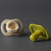 Tommee Tippee Ultrta Light Stay Put Orthodontic Silicone Soother 6-18m, 2 Τεμάχια - Λαχανί / Εκρού