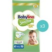 Σετ Babylino Sensitive Cotton Soft Maxi Plus Νο4+ (10-15kg) 138 Τεμάχια (3x46 Τεμάχια)