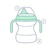 Mam Learn To Drink Cup Κωδ 472G 6m+, 190ml - Ροζ