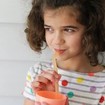 b.box Reusable Silicone Straws & Cleaner 5 Τεμάχια & Βούρτσα Καθαρισμού Pool Party