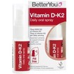 BetterYou Vitamin D 3000IU + K2 75μg Daily Oral Spray 12ml BetterYou Vitamin D 3000IU + K2 75μg Daily Oral Spray 12ml