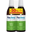 Plac Away Promo Mouthwash Daily Mild 2x500ml & Δείγμα Eco Twin-Line Flosser 1 Τεμάχιο