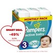 Pampers Active Baby Πάνες Monthly Pack No3 (6-10 kg), 208 Πάνες Pampers Active Baby Πάνες Monthly Pack No3 (6-10 kg), 208 Πάνες
