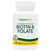 Natures Plus Biotin & Folic Acid Συμπλήρωμα Διατροφής για την Καλή Υγεία των Μαλλιών & του Δέρματος 30tabs