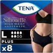 Tena Silhouette Plus Black Underwear 8 Τεμάχια - Large