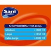 Sani Sensitive Extra Protection Day & Night Ειδικό Εσώρουχο μιας Χρήσης Σχεδιασμένο για Ακράτεια 15 Τεμάχια - No2 Medium 70-100cm