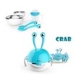 Berz Baby 3m+ Dinnerware Crab 5-in-1 Βρεφικό Σετ Φαγητού σε Διάφορα Χρώματα Berz Baby 3m+ Dinnerware Crab 5-in-1 Βρεφικό Σετ Φαγητού σε Διάφορα Χρώματα