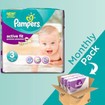 Pampers Active Fit Monthly Pack No3 Midi (4-9kg), 204 πάνες, μόνο 0,24€ / πάνα Pampers Active Fit Monthly Pack No3 Midi (4-9kg), 204 πάνες, μόνο 0,24€ / πάνα
