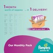 Pampers Active Fit Monthly Pack No3 Midi (4-9kg), 204 πάνες, μόνο 0,24€ / πάνα Pampers Active Fit Monthly Pack No3 Midi (4-9kg), 204 πάνες, μόνο 0,24€ / πάνα