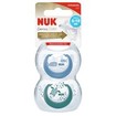 Nuk Genius Color Orthodontic Silicone Soother 6-18m - Μπλε/ Πράσινο