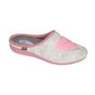 Scholl Shoes Creamy Heart Gray Pink Γυναικείες Παντόφλες Γκρί Ροζ 1 Ζευγάρι
