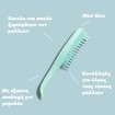 Tangle Teezer Wet Detangler Mini Hairbrush Travel Size 1 Τεμάχιο - Mint / Mint