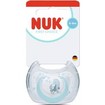 Nuk First Choice Silicone Soother 0-6m, 1 Τεμάχιο - Λευκό - Γαλάζιο