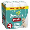 Pampers Pants Monthly Pack No4 (9-15kg) 176 πάνες Pampers Pants Monthly Pack No4 (9-15kg) 176 πάνες