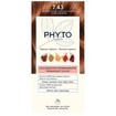 Phyto Permanent Hair Color Kit 1 Τεμάχιο - 7.43 Ξανθό Χρυσοχάλκινο