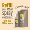 Salt Of The Earth Deodorant Spray 300ml Refil - Amber & Sandalwood