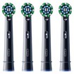Oral-B Pro Cross Action Electric Toothbrush Head Replacement Black 4 Τεμάχια