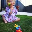 Playgro Bright Baby Duckies 6m+ Πολύχρωμα Παπάκια Μπάνιου 3 Τεμάχια