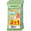 BabyCare Chamomile Baby Wipes Mini Pack 3x12 Τεμάχια 2+1 Δώρο