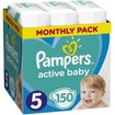 Pampers Active Baby Πάνες Monthly Pack No5 (11-16 kg) 150 Πάνες Pampers Active Baby Πάνες Monthly Pack No5 (11-16 kg) 150 Πάνες