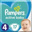 Pampers Active Baby Νο4 (9-14 kg) 17 πάνες Pampers Active Baby Νο4 (9-14 kg) 17 πάνες