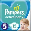 Pampers Active Baby Νο5 (11-16 kg) 15 πάνες Pampers Active Baby Νο5 (11-16 kg) 15 πάνες