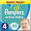 Pampers Active Baby Giant Pack Νο4 (9-14 kg) 90 πάνες Pampers Active Baby Giant Pack Νο4 (9-14 kg) 90 πάνες