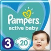 Pampers Active Baby No3 (6-10 kg) 20 πάνες