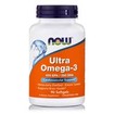 Now Foods Ultra Omega-3 (500 EPA / 250 DHA) Συμπλήρωμα Διατροφής Ωμέγα-3 Λιπαρών Οξέων σε Ποσοστό Συγκέντρωσης 75%, 90 Softgels