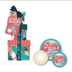 Dirty Works Season Treatings Gift Set Coconut Lip Balm 10g, Coconut Bath Bomb 40g & Coconut Body Balm 50ml