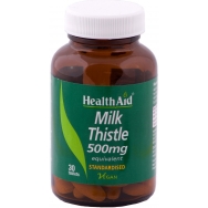 Health Aid Milk Thistle 500mg Φυσικό Ισχυρό Αντιοξειδωτικό 30Vetabs