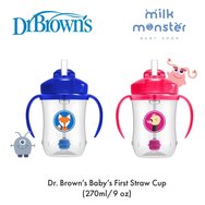 Dr Brown\'s Baby\'s First Straw Cup 6m+, 270ml, Код TC91012 - Син