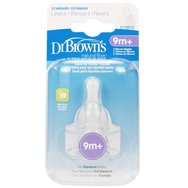 Dr. Brown\'s Natural Flow Options+ Level 4 Silicone Teat 9m+, 2 бр. Код 313