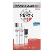 Nioxin Kit System 4 Shampoo 150ml, Conditioner 150ml & Treatment 40ml, Лечение на косопад за видимо тънка боядисана коса