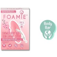 Foamie Cherry Kiss Moisturizing Shower Body Bar with Cherry Blossom & Rice Milk 80g