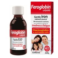 Vitabiotics Feroglobin Liquid Gentle Iron Диетична добавка с течно желязо с витамини и минерали 200ml Vitabiotics Feroglobin Liquid Gentle Iron Диетична добавка с течно желязо с витамини и минерали 200ml