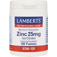 Lamberts Zinc (as Citrate) 25mg, 120tabs