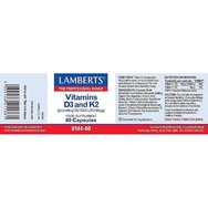Lamberts Vitamis D3 1000iu & K2 90μg 60caps