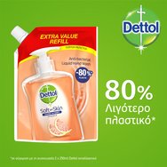 Dettol Soft on Skin Hard on Dirt Грейпфрут Refill Резервен антибактериален течен сапунен крем 500ml