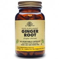 Solgar Ginger Root Συμπλήρωμα Διατροφής που Χρησιμοποιείται ως Διεγερτικό & Τονωτικό του Κυκλοφοριακού Συστήματος 100 veg.caps