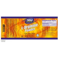 Now Foods L-Arginine Powder Хранителна добавка с аргинин, която допринася за производството на енергия в мускулите 454gr