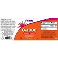 Now Foods Vitamin C-1000 Sustained Release With Rose Hips за ефективната функция на имунитета 100tabs