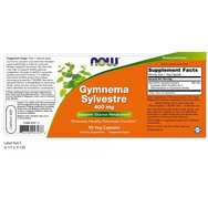 Now Foods Gymnema Sylvestre 400mg Хранителна добавка, която подпомага здравословния метаболизъм на глюкозата 90veg.caps